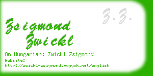 zsigmond zwickl business card